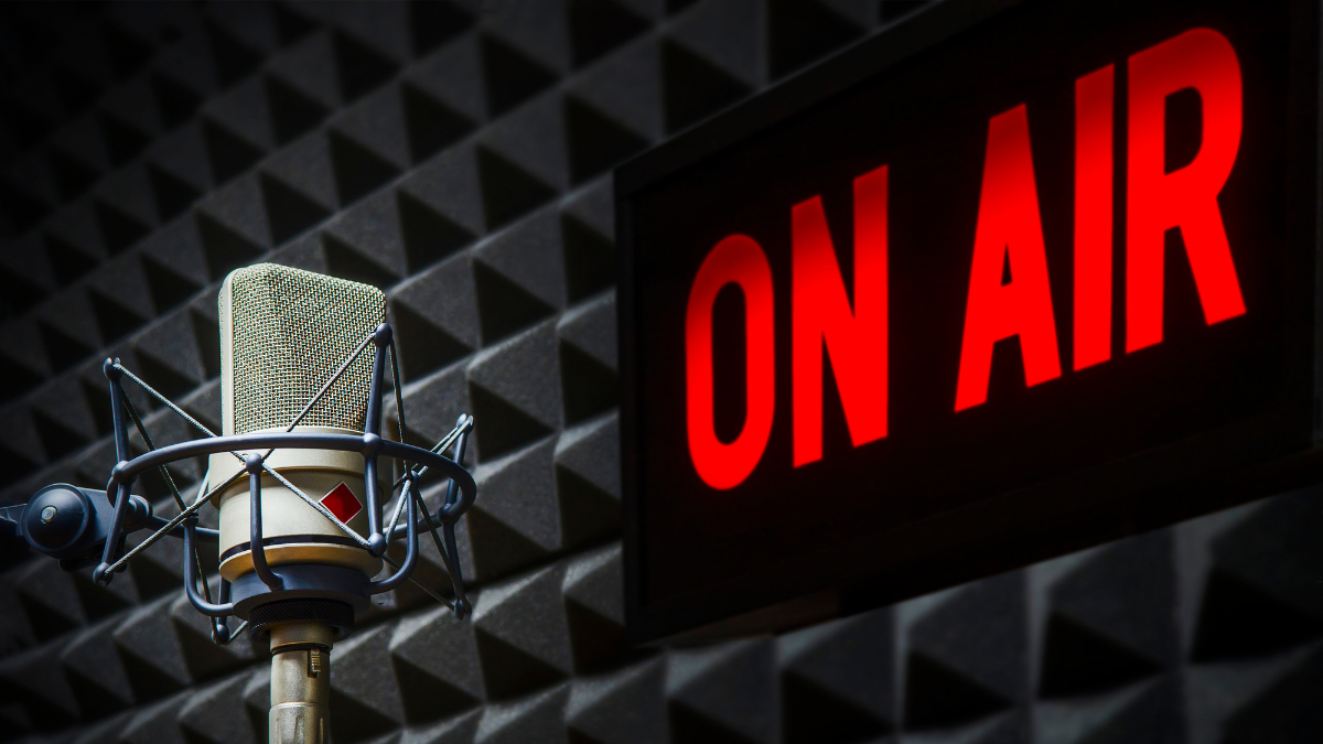 On Air sign with Microphone